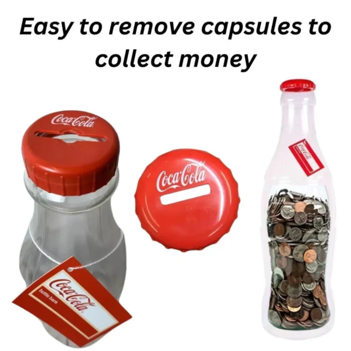 Large Coca-Cola Money Saving Bottles | Piggy Banks for Collectors