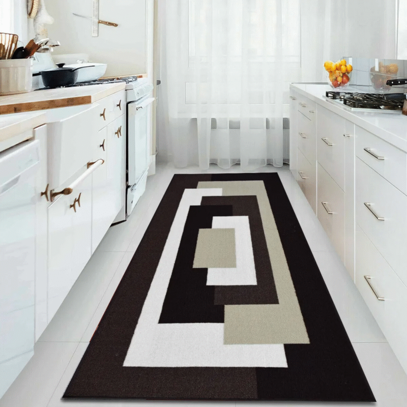 Soft non-slip kitchen runner rugs for modern kitchens