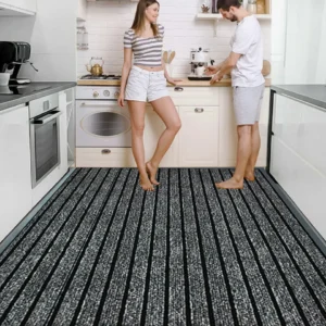 Non-slip kitchen rubber floor mat for modern UK homes