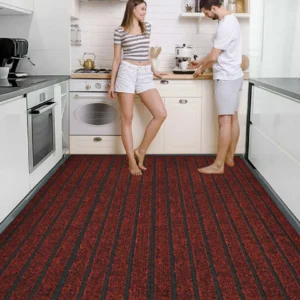 Non-slip kitchen rubber floor mat for modern UK homes