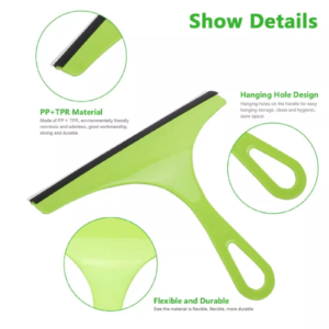 Glass Cleaner Wiper UK – Ergonomic Rubber HandleWindow, Tile, and Shower Glass Squeegee Wiper – Perfect Streak-Free Shine