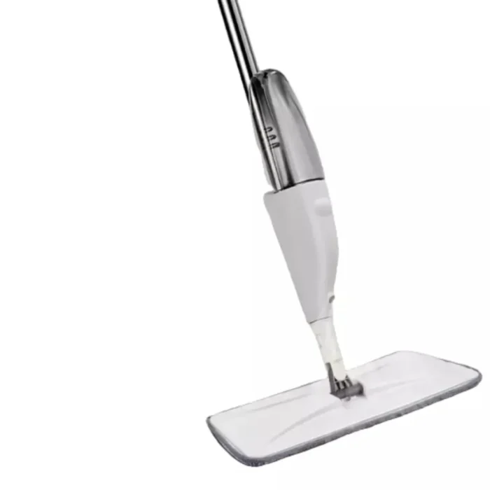 Clean all floor types with ease using our spray mop with a refillable bottle and reusable microfiber pads for efficient, eco-friendly cleaning.