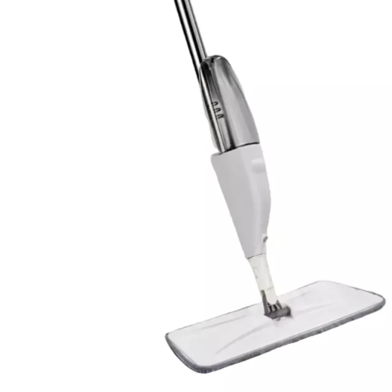 Clean all floor types with ease using our spray mop with a refillable bottle and reusable microfiber pads for efficient, eco-friendly cleaning.